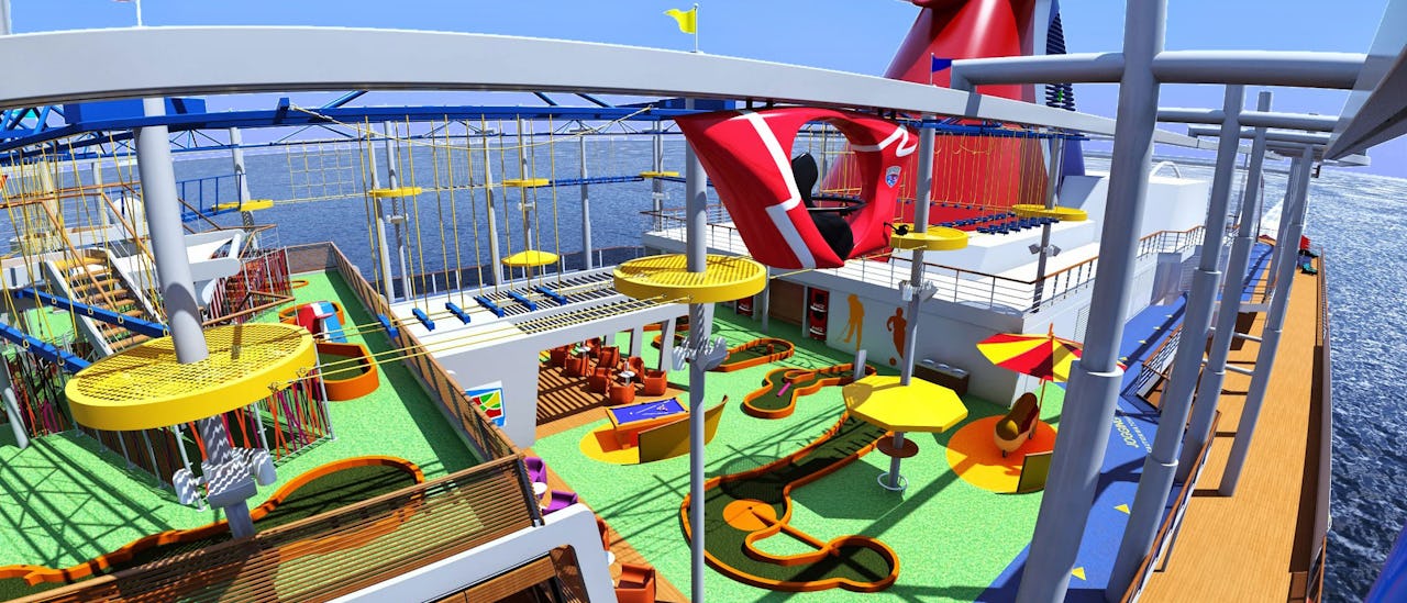 Skyride on polkimilla toimiva ”pyörä”, joka kulkee pitkin urheilu- ja aktiviteettikantta