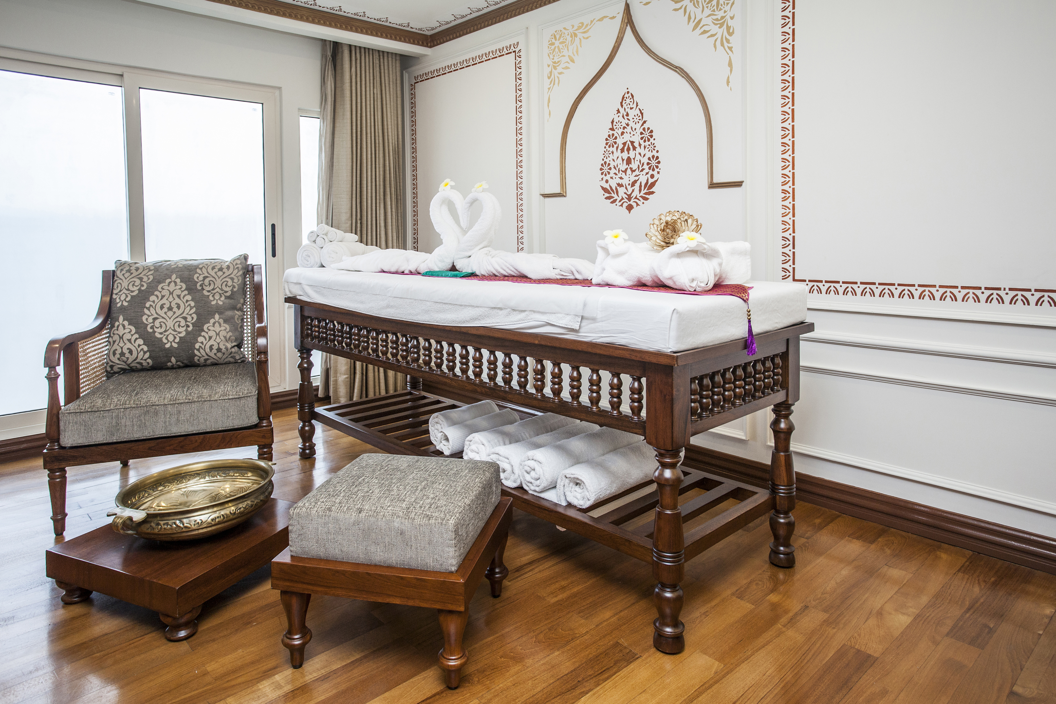 The spa has two body care rooms offering a range of Indian or international treatments