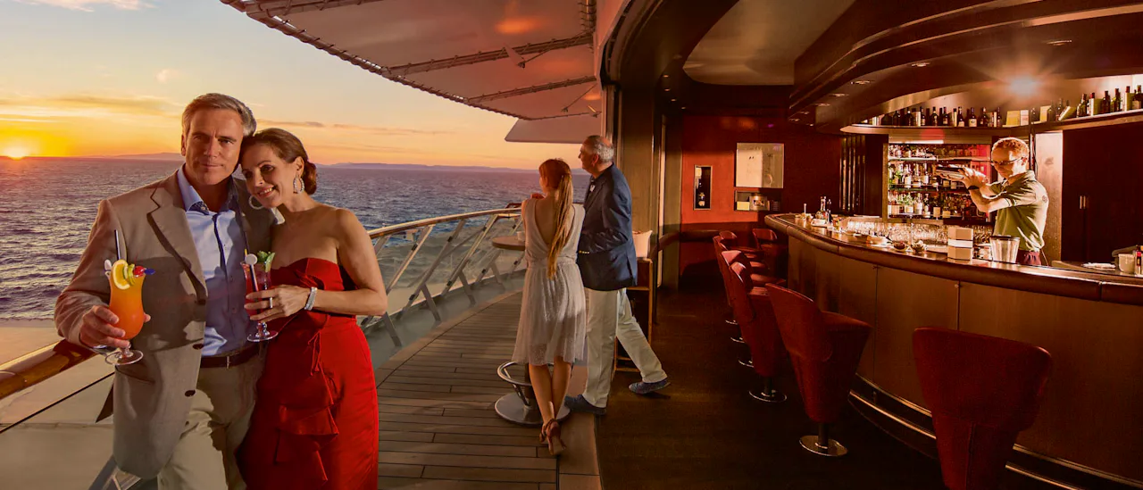 Enjoy a cocktail with a view