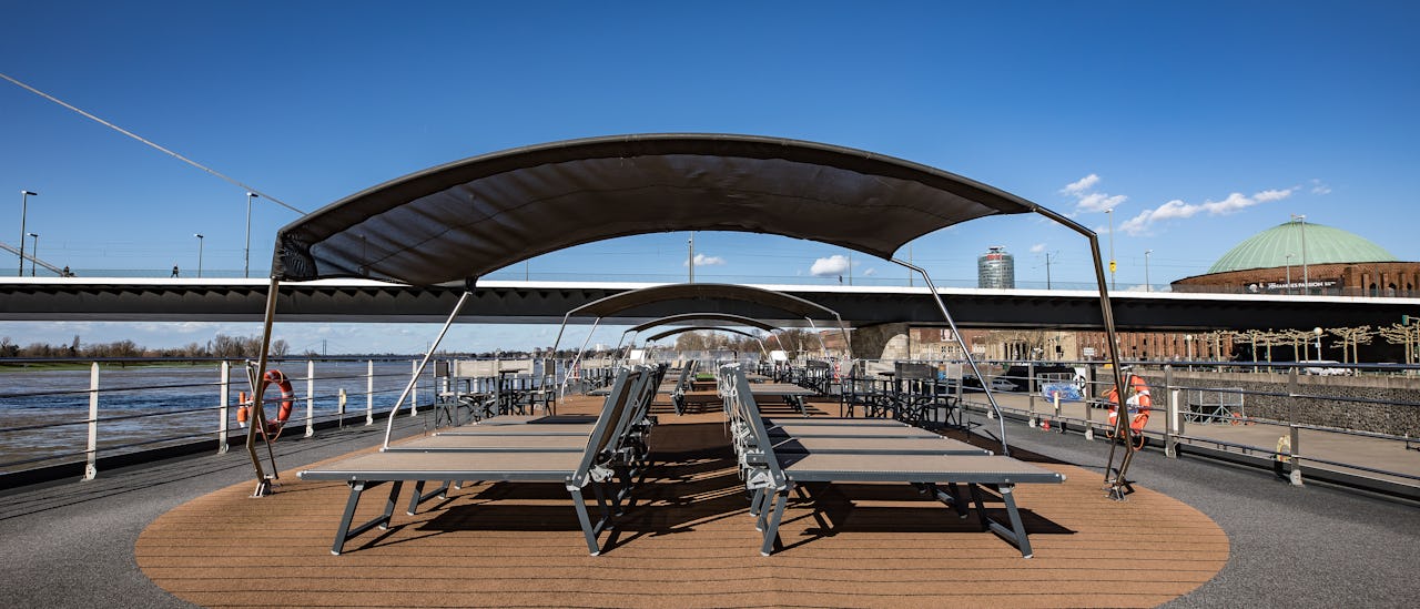 Relax at the sun deck or take a dip in the whirlpool