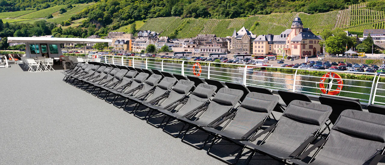 Start your day with a morning fitness class on the sun deck