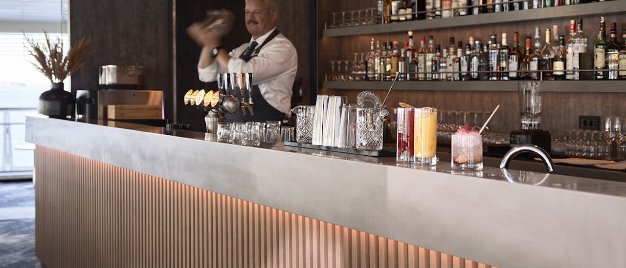 Enjoy a drink in the bar