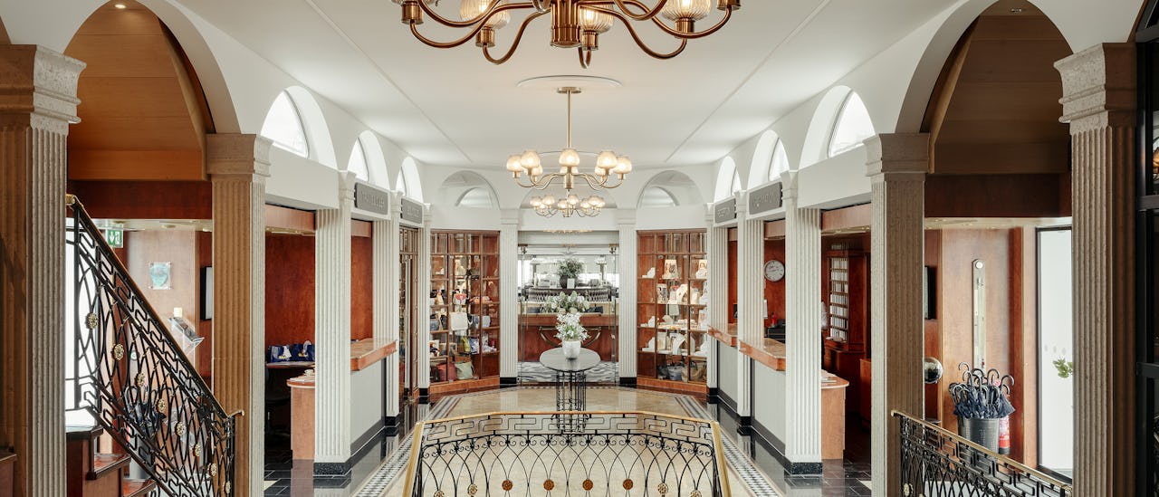 You are welcomed aboard through a welcoming lobby