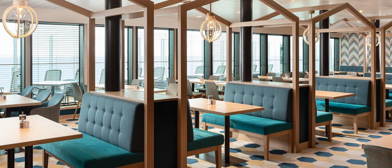 The Quays is a multi-venue dining piazza with a variety of eateries