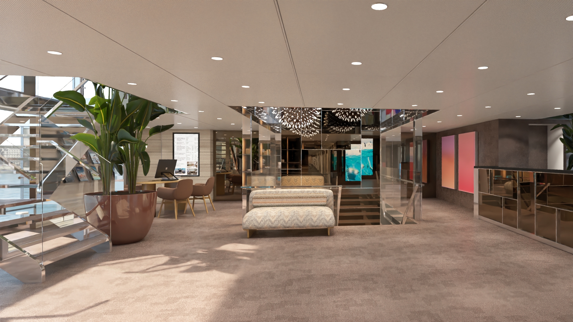 The Reception - a perfect place to meet with friends before excursions or to ask any information you may need to the staff