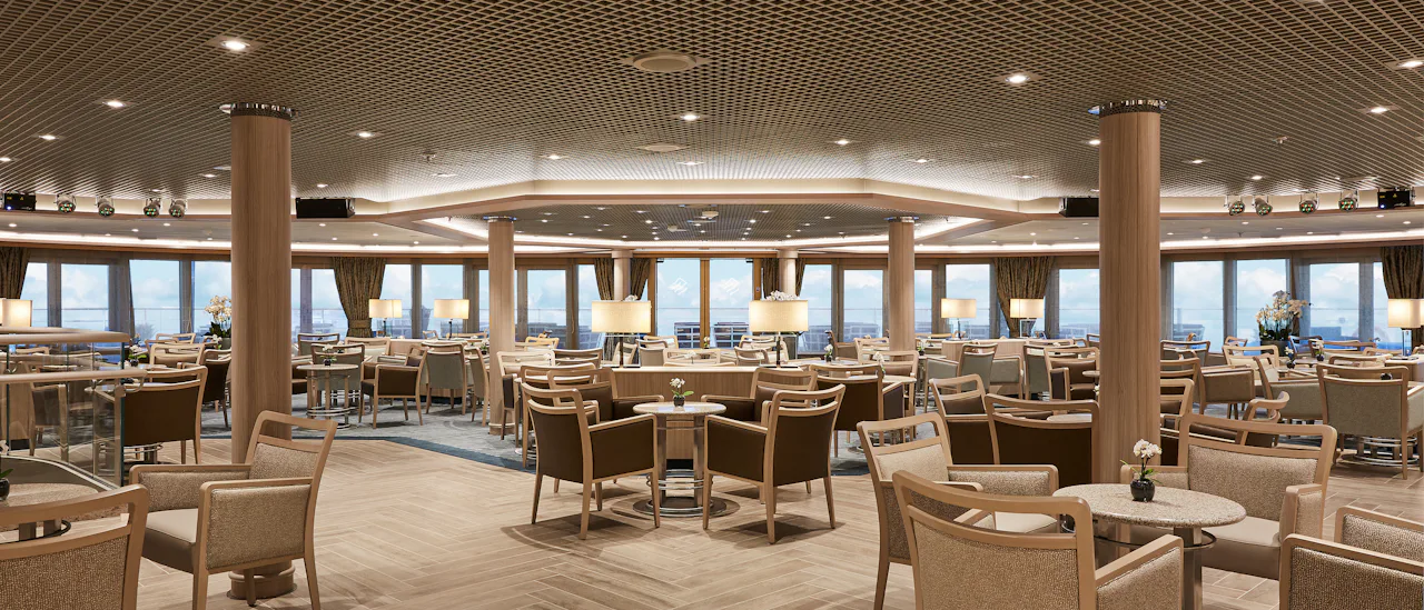 Llisten to the gentle sounds of a pianist in Panorama Lounge