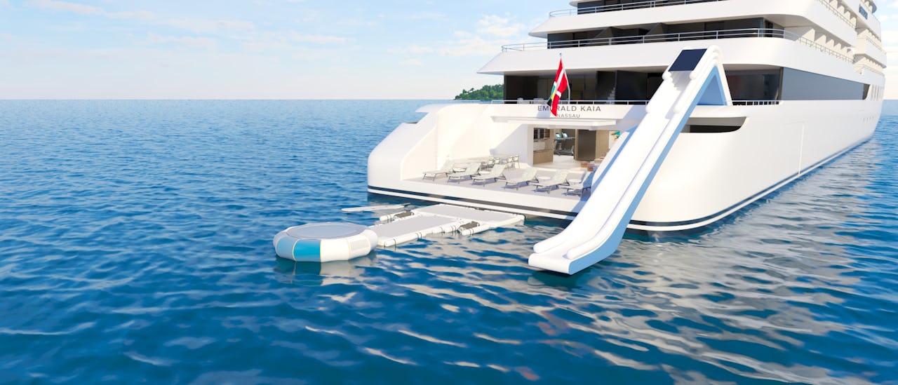 Enjoy swim stops and marina toys from the Marina Platform