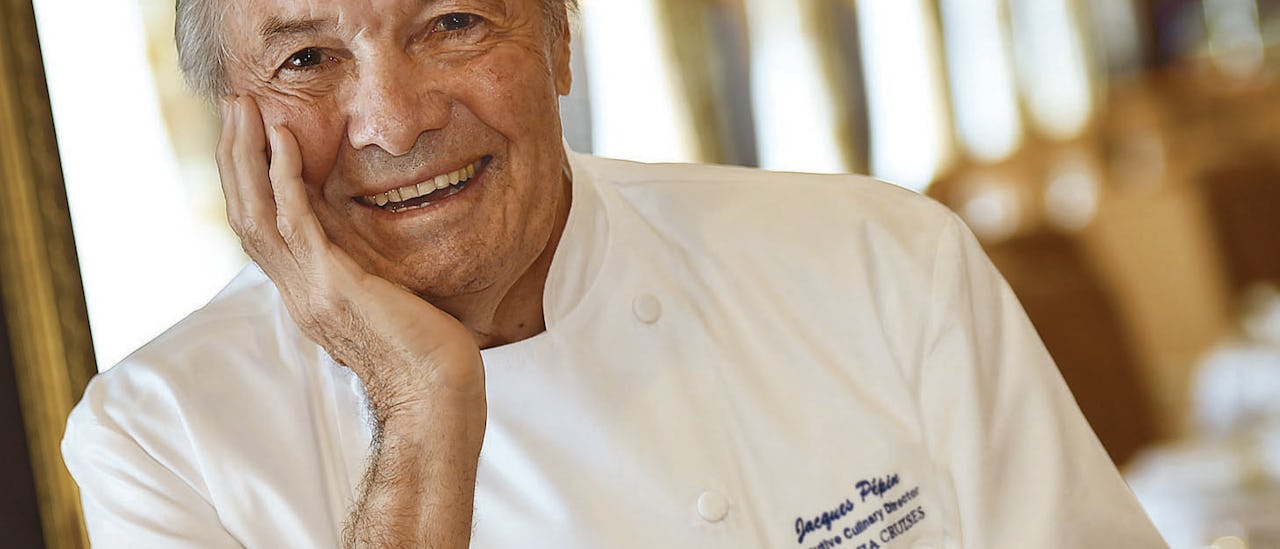 The celebrated chef Jacques Pepin