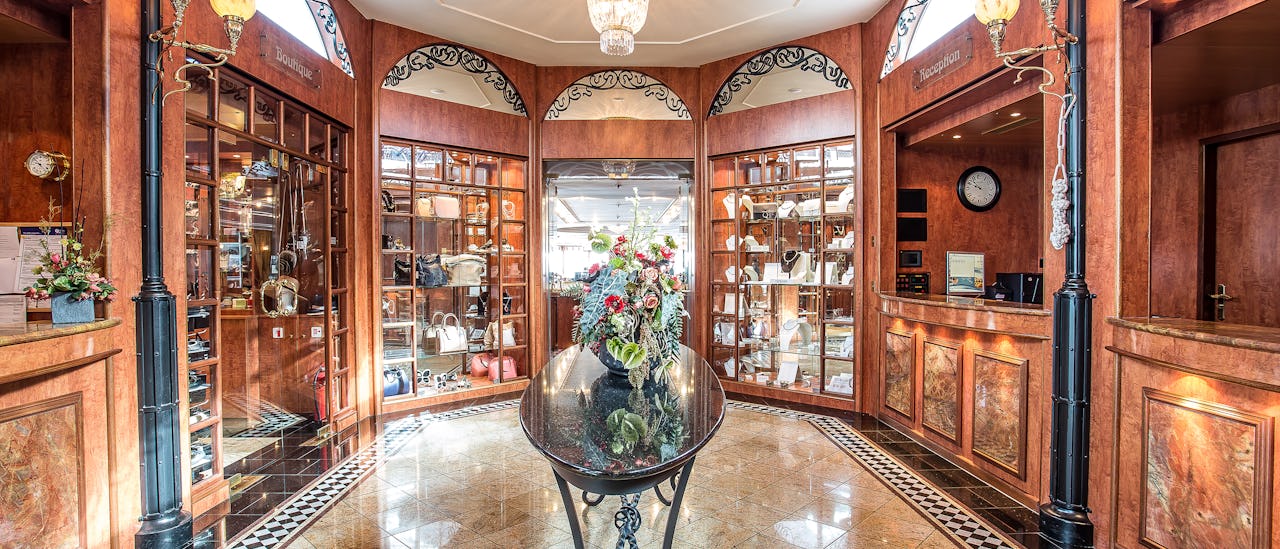 You are welcomed aboard through a welcoming lobby